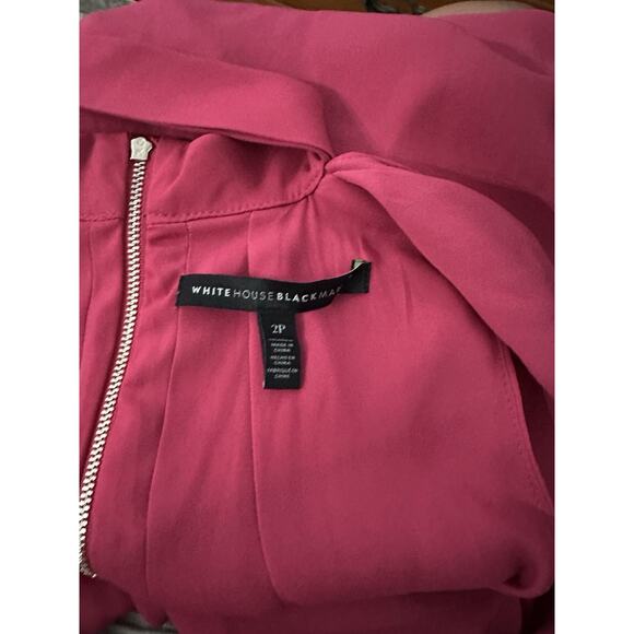 White House Black Market Plus Keyhole Choker Sorbet Shift Mini Dress 2 Petite - Picture 5 of 8